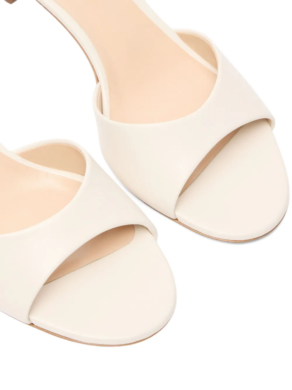 Casadei 50 mm muiltjes met open neus Beige