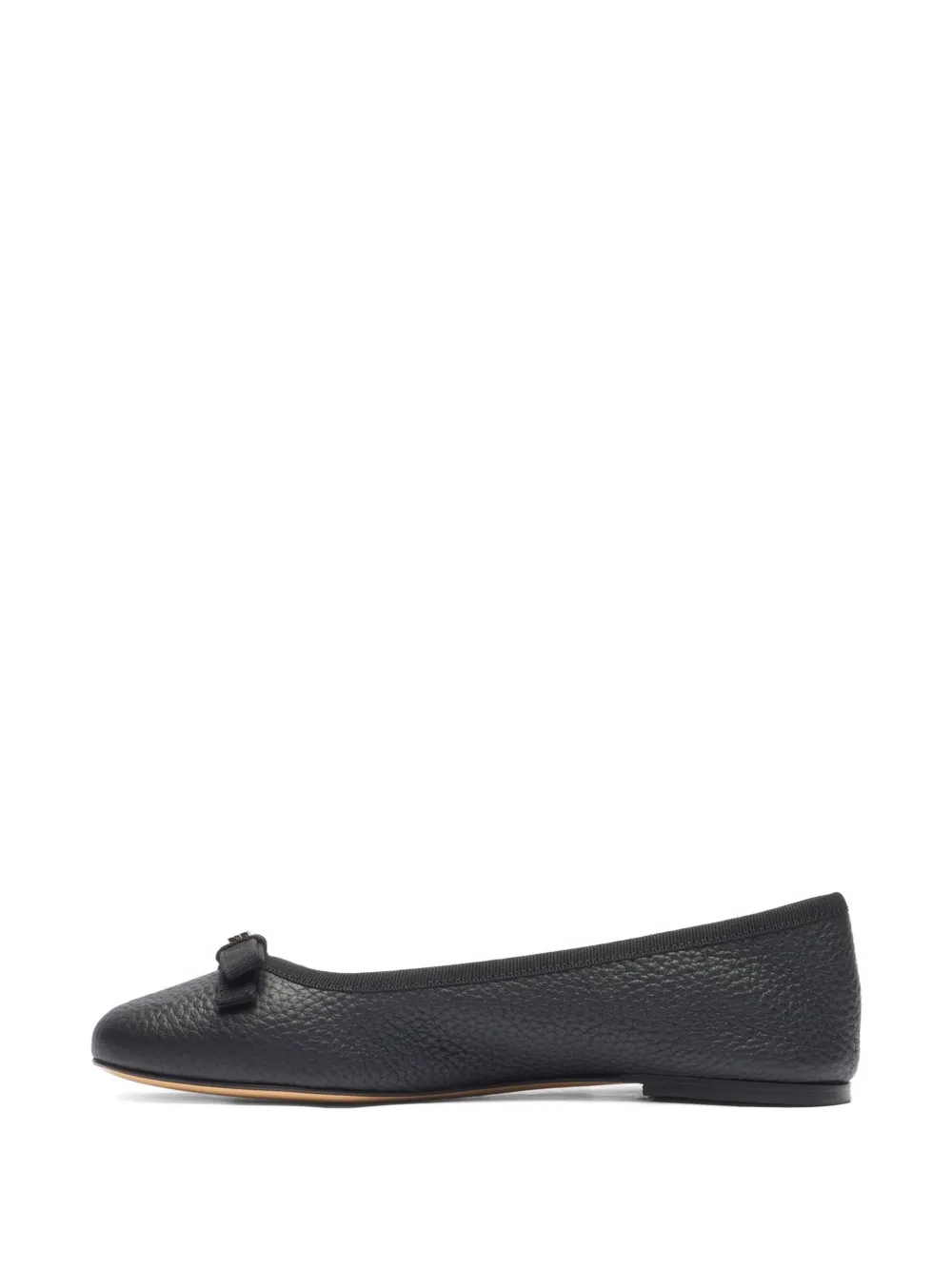 Casadei Ballerina's met textuur en strik Zwart
