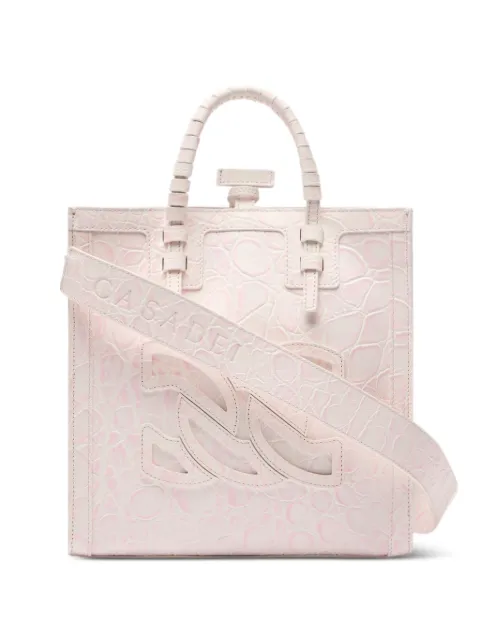 Casadei crocodile-embossed tote bag