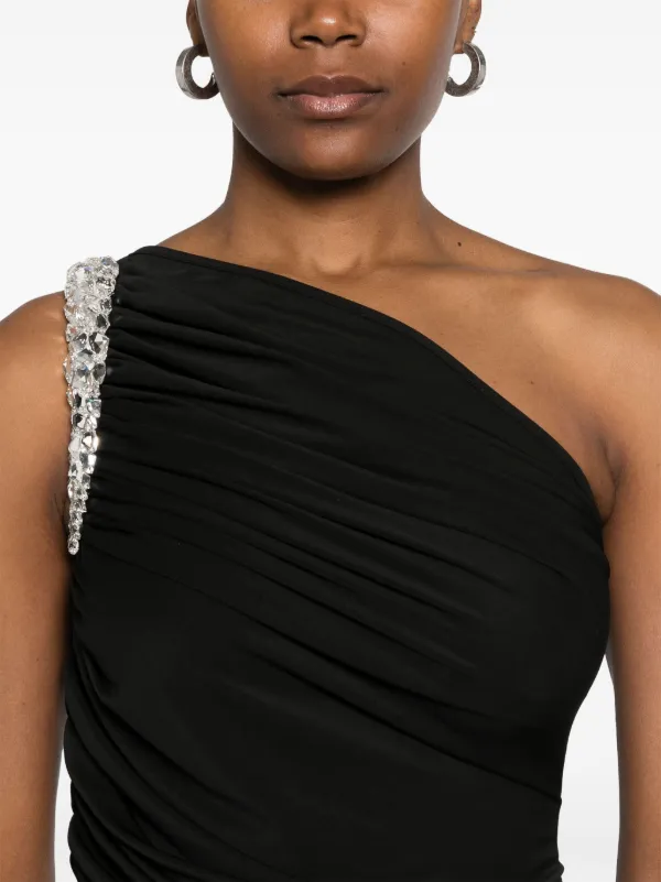 knee length dresses for ladies David Koma Crystal Embroidered Cami Mini Dress – Runway Catalog