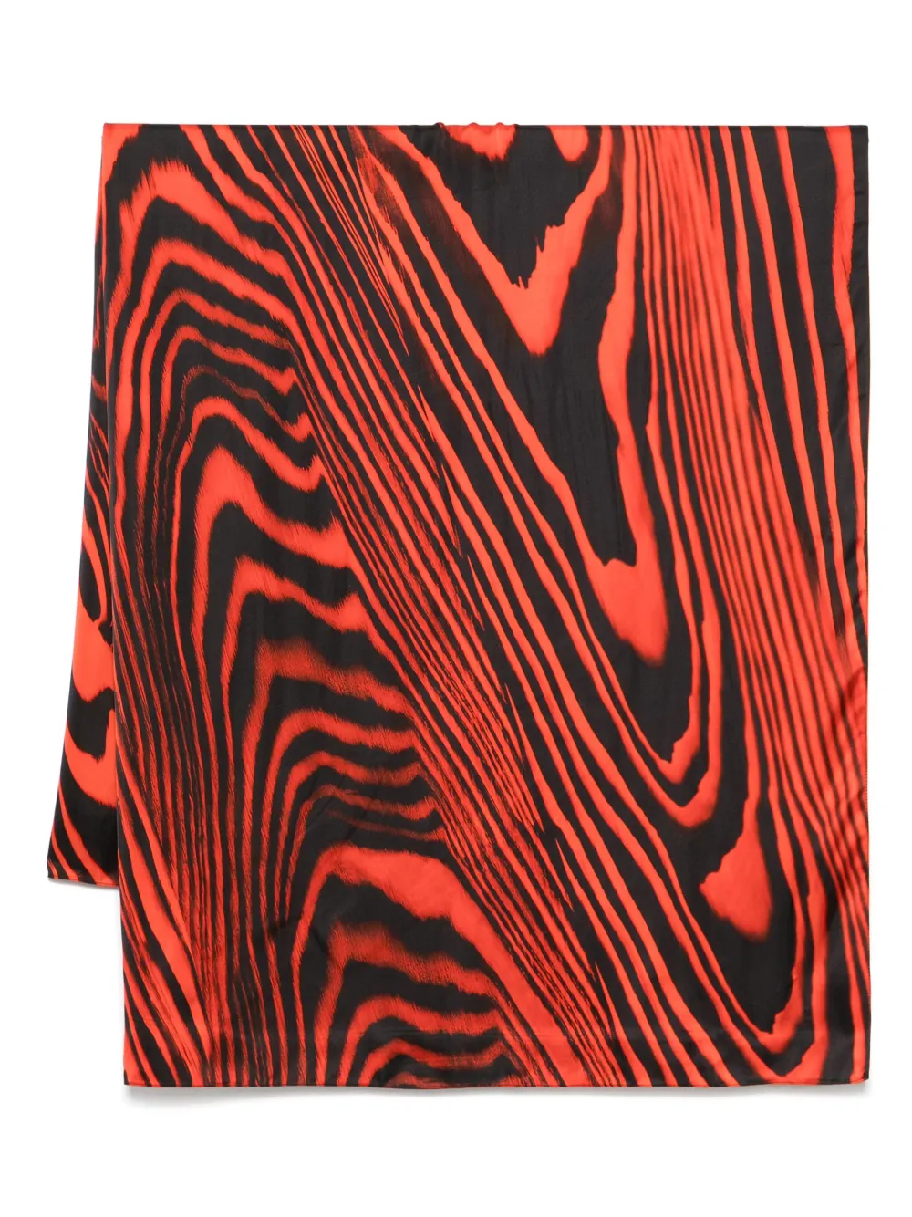 zebra-print satin scraf