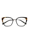 Kaleos oversize-frame glasses - Brown