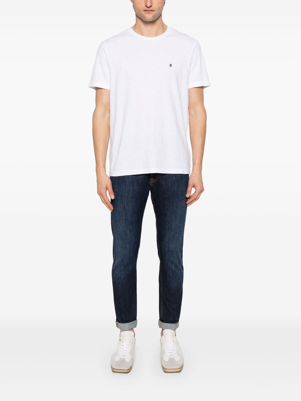 DONDUP T-shirt met logo - Wit