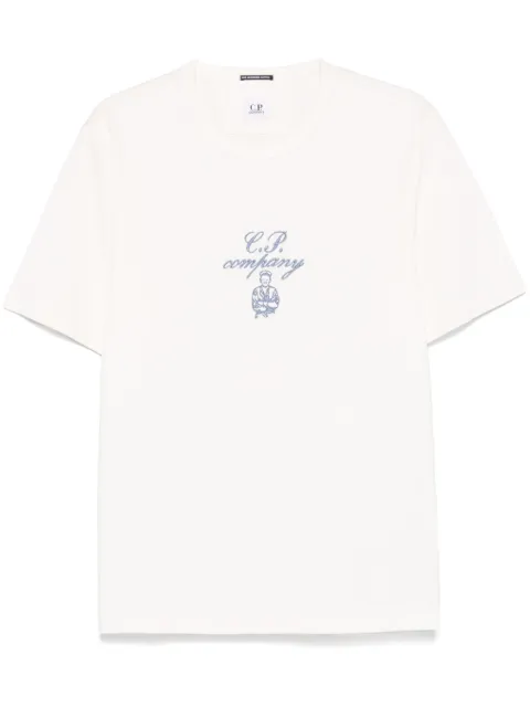 C.P. Company logo-embroidered T-shirt