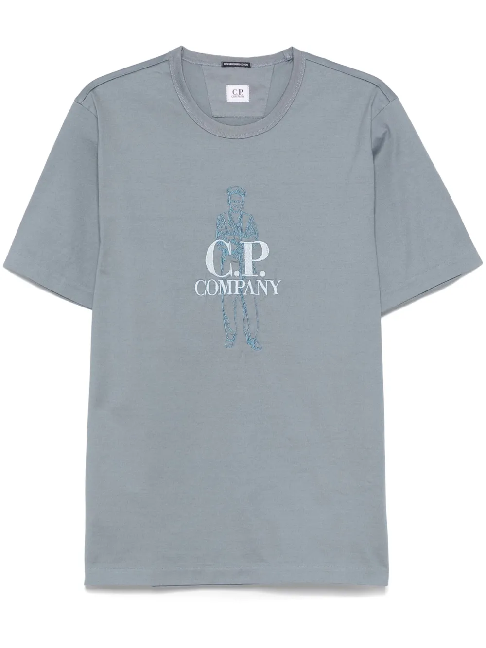 C.P. Company T-shirt met British Sailor-borduurwerk Blauw