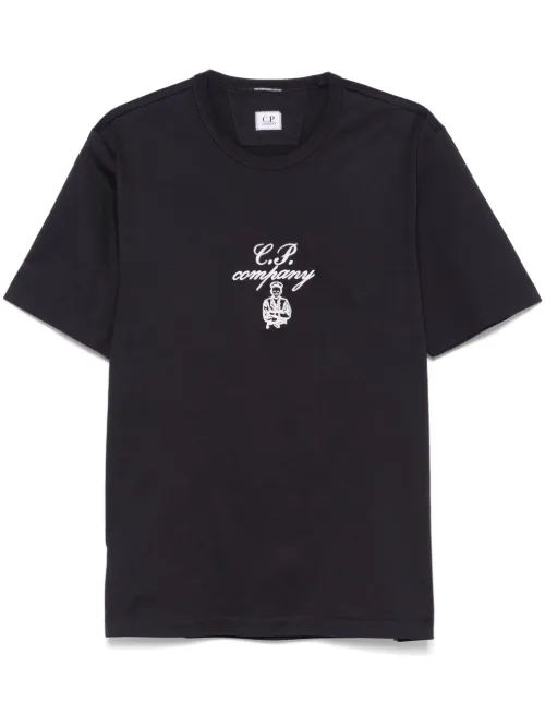 T-shirt à logo brodé - C.P. Company - Modalova
