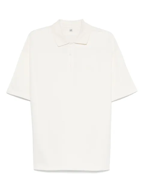 C.P. Company micro pattern jacquard polo shirt