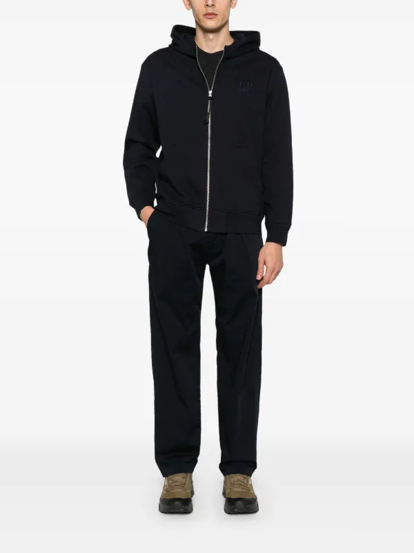 パーカー・フーディ C.P. Company Cp Company Zipped Hooded Sweatshirt C.P. Company Light Fleece Zipped Hoodie Black - 24FW | eBay