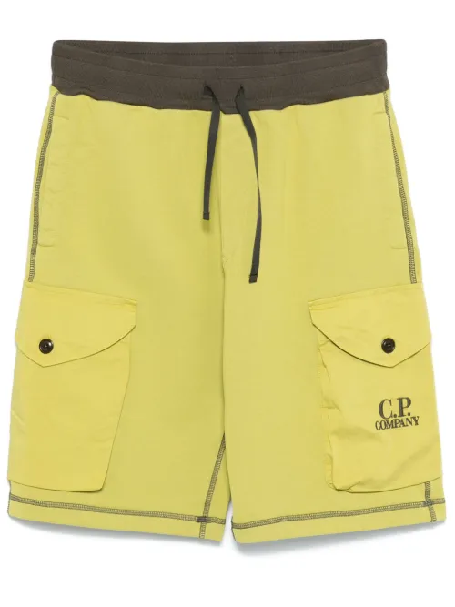 Short Diagonal Fleece à poches cargo - C.P. Company - Modalova