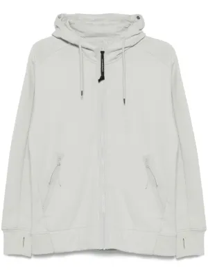 パーカー・フーディ C.P. COMPANY Men Hoodies 18CMSS024A005086W103 White Diagonal Raised Fleece Pullover Hoodie C.P. COMPANY