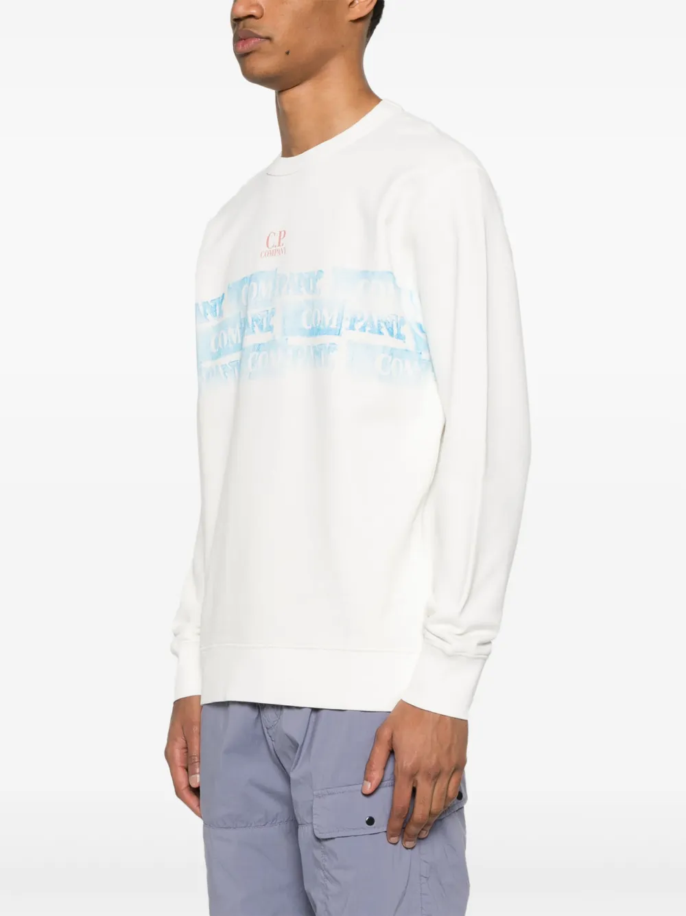 C.P. Company Fleece sweater Wit