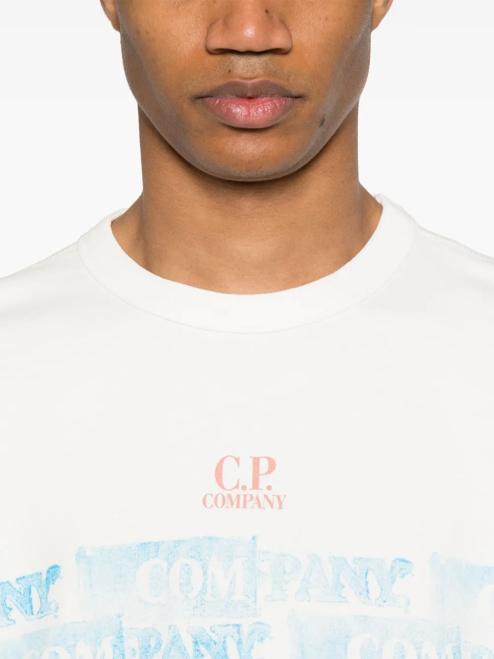 C.P. Company Fleece sweater Wit