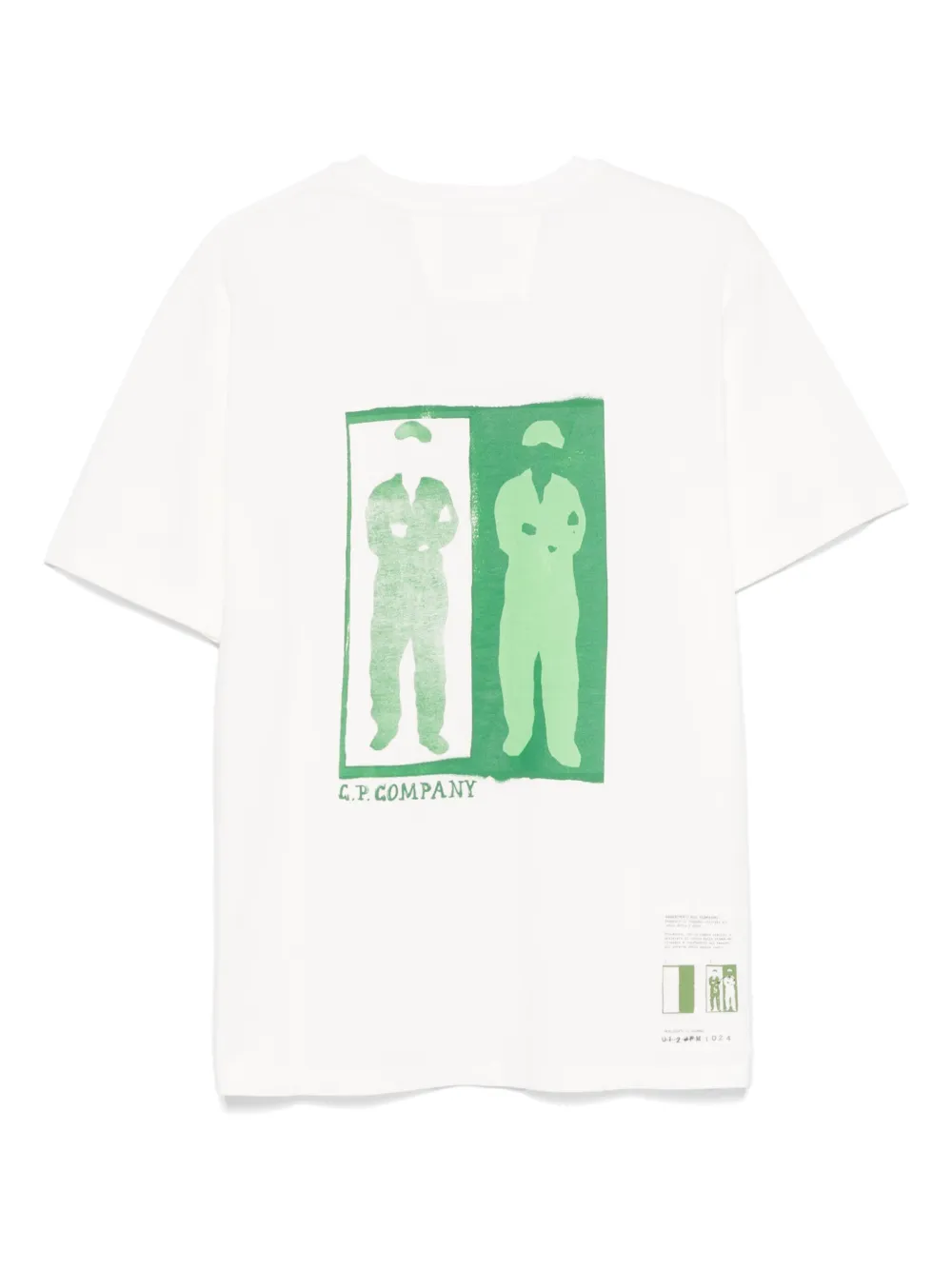 C.P. Company T-shirt met logoprint - Wit