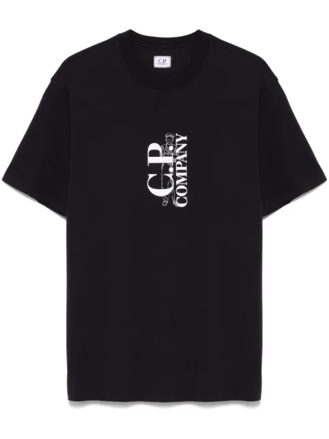 C.P. Company playera con logo estampado