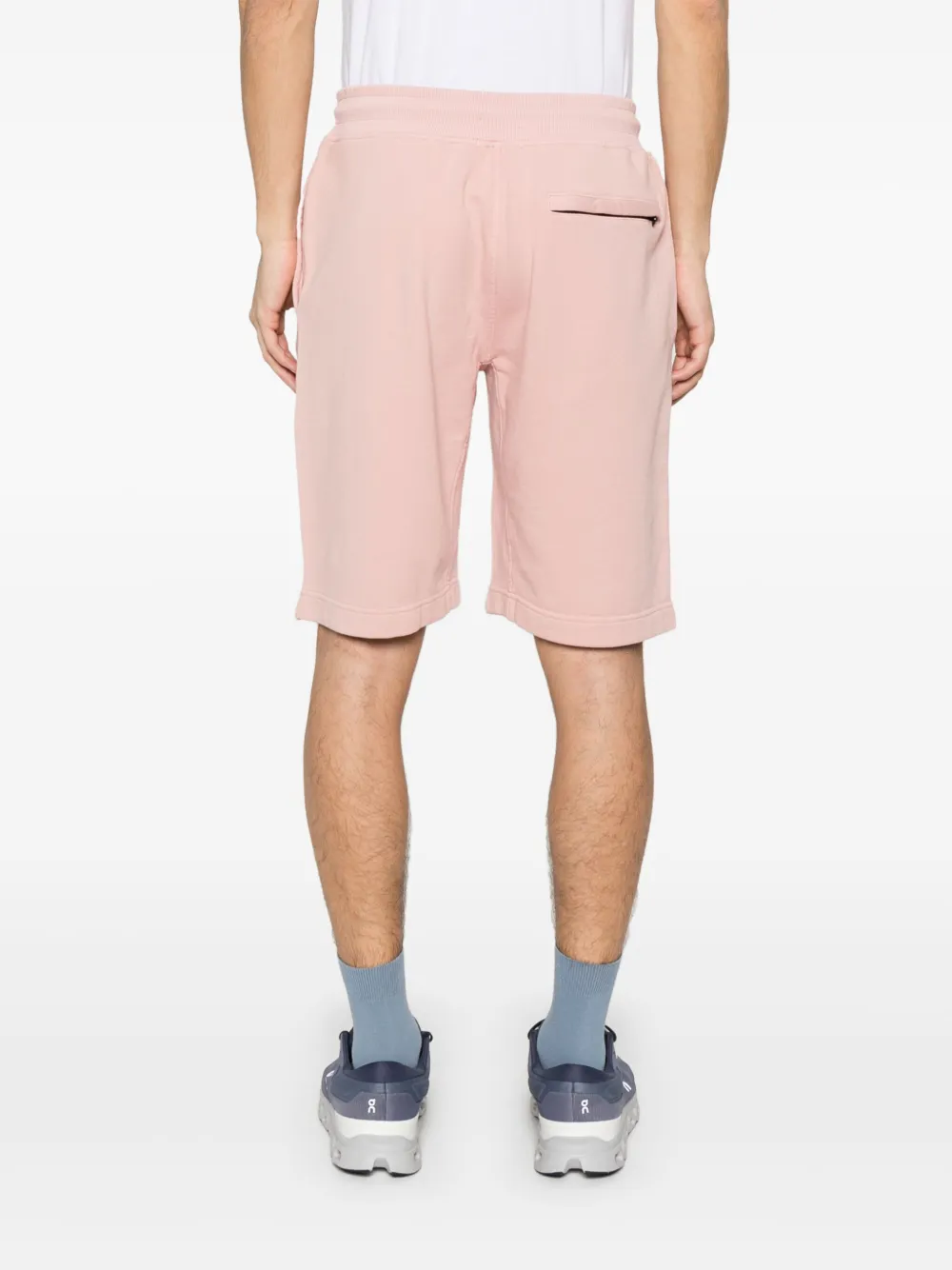 C.P. Company Diagonal Fleece shorts Roze
