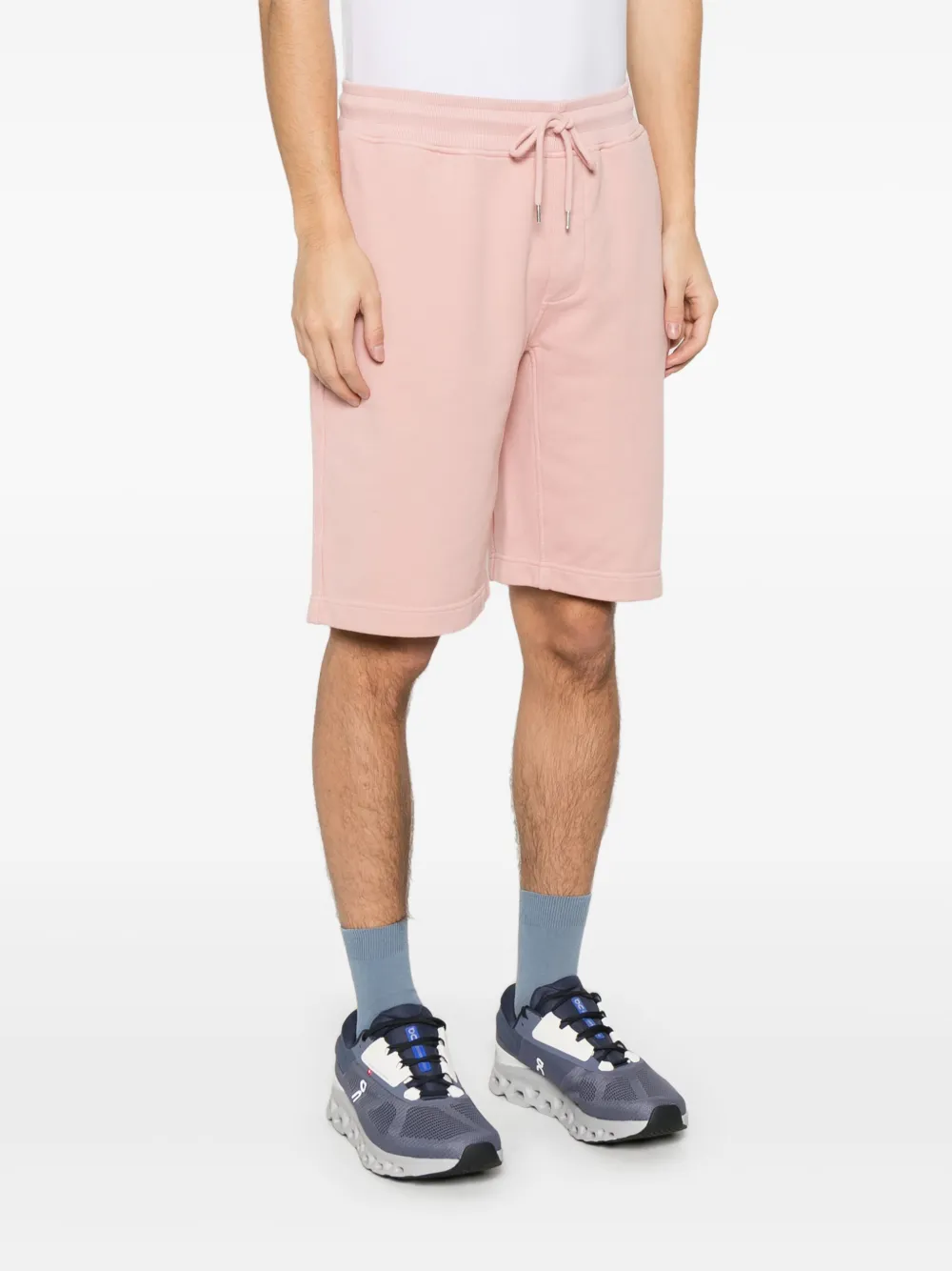 C.P. Company Diagonal Fleece shorts Roze