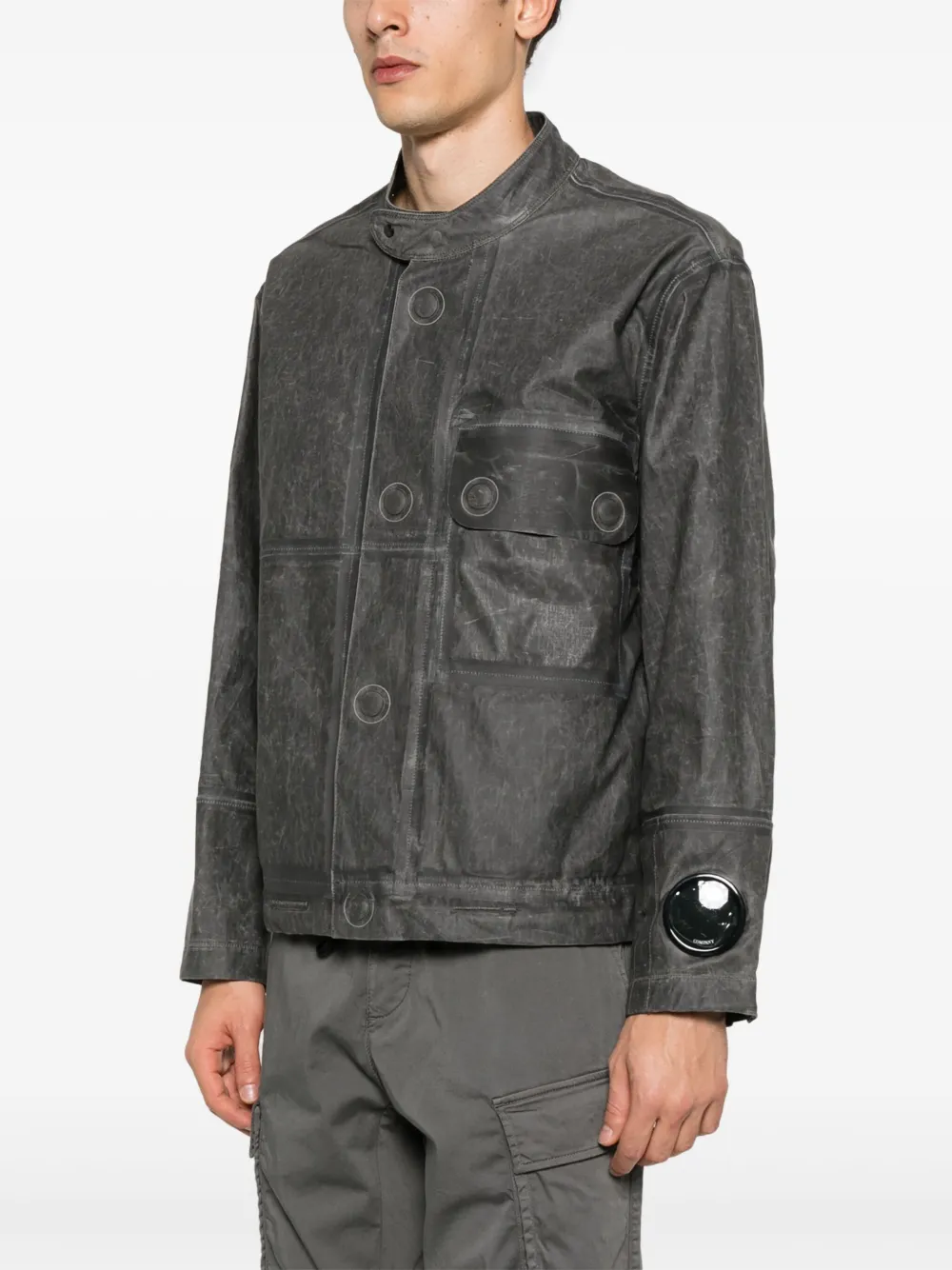 Shop C.p. Company Toob-two Jacket In Grey