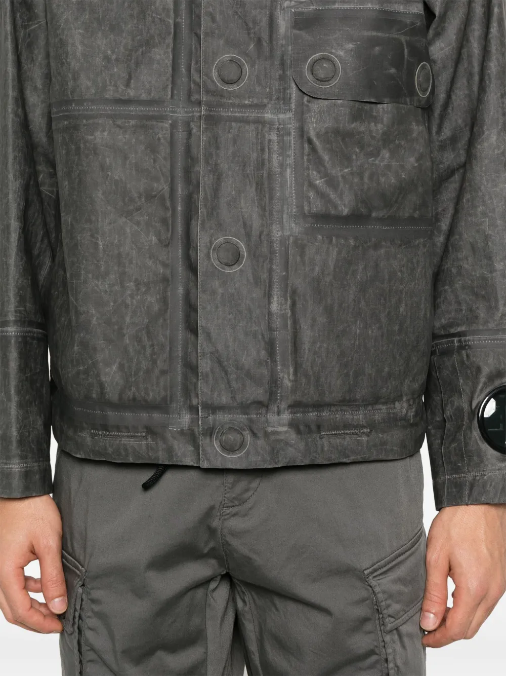 Shop C.p. Company Toob-two Jacket In Grey