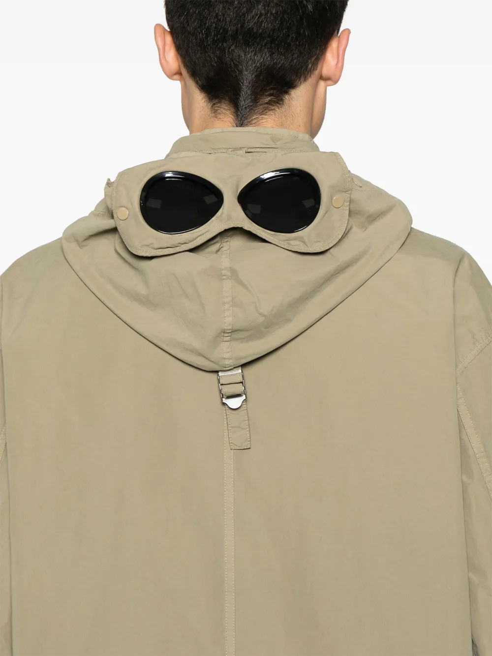 C.P. Company Jack met Goggles-detail Groen