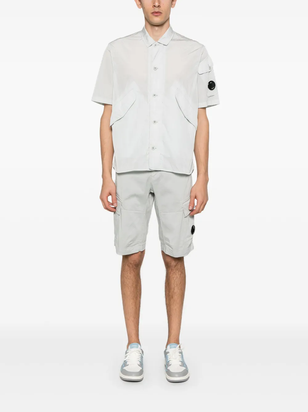 C.P. Company Sateen cargo shorts - Grijs