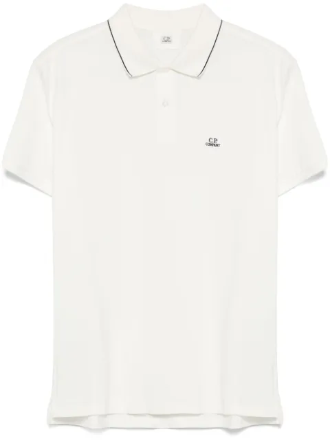 C.P. Company logo-patch polo shirt   