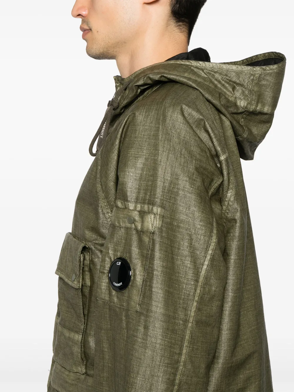 Shop C.p. Company Rafia Mille Jacket In Green