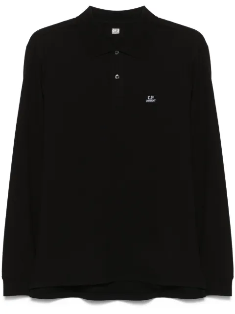 C.P. Company Poloshirt mit Logo-Patch