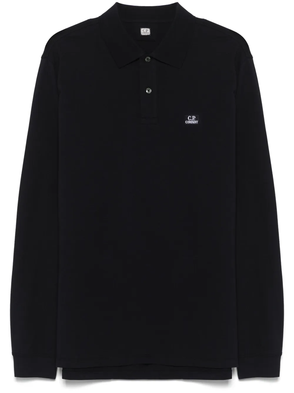 logo-patch polo shirt