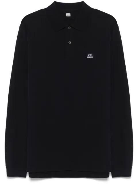 C.P. Company playera tipo polo con parche del logo
