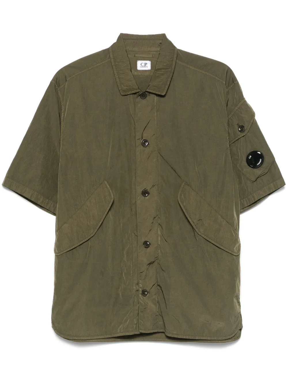 C.P. Company Hemdjacke mit Linsen-Detail | Grün | Image 1