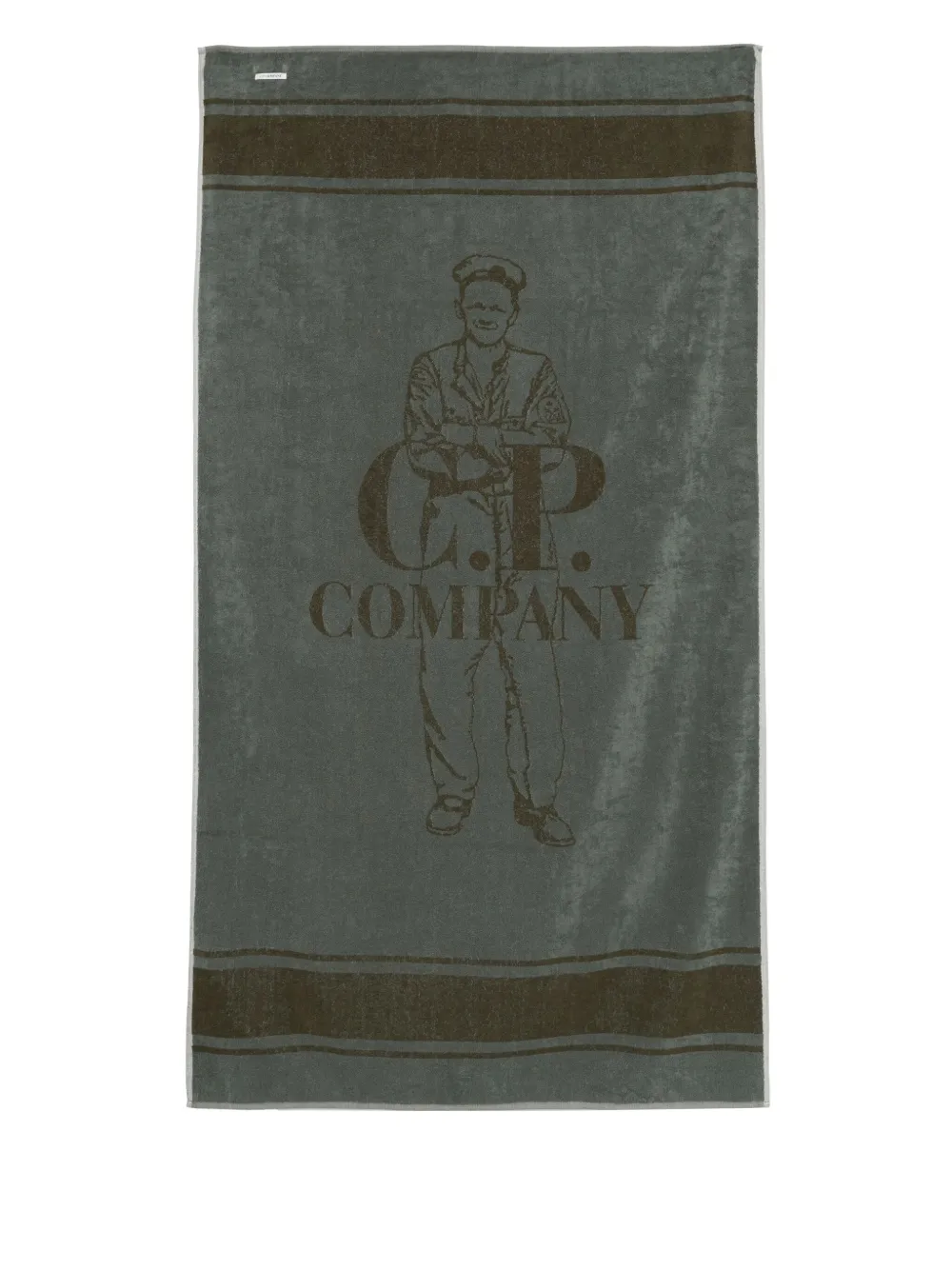 C.P. Company Strandlaken met logo-jacquard - Groen