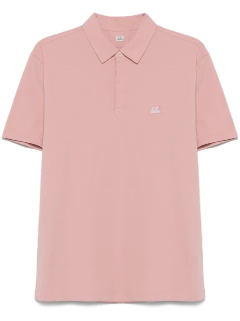 C.P. Company logo-patch polo shirt  