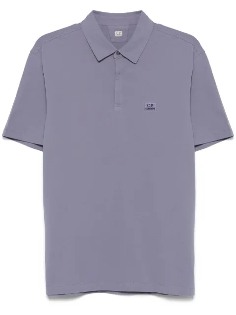 C.P. Company logo-patch polo shirt   