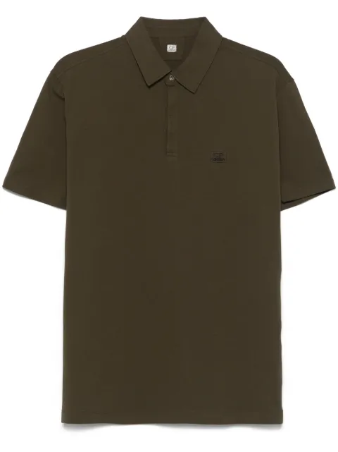 C.P. Company logo-patch polo shirt  
