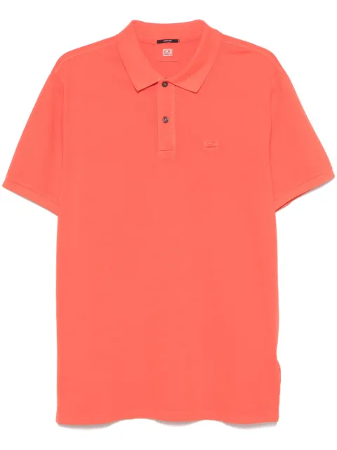 C.P. Company logo-embroidered polo shirt