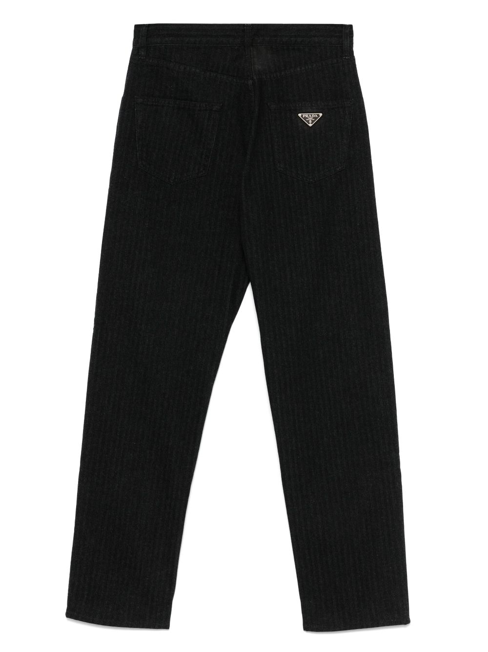 Prada Jeans met logo - Zwart