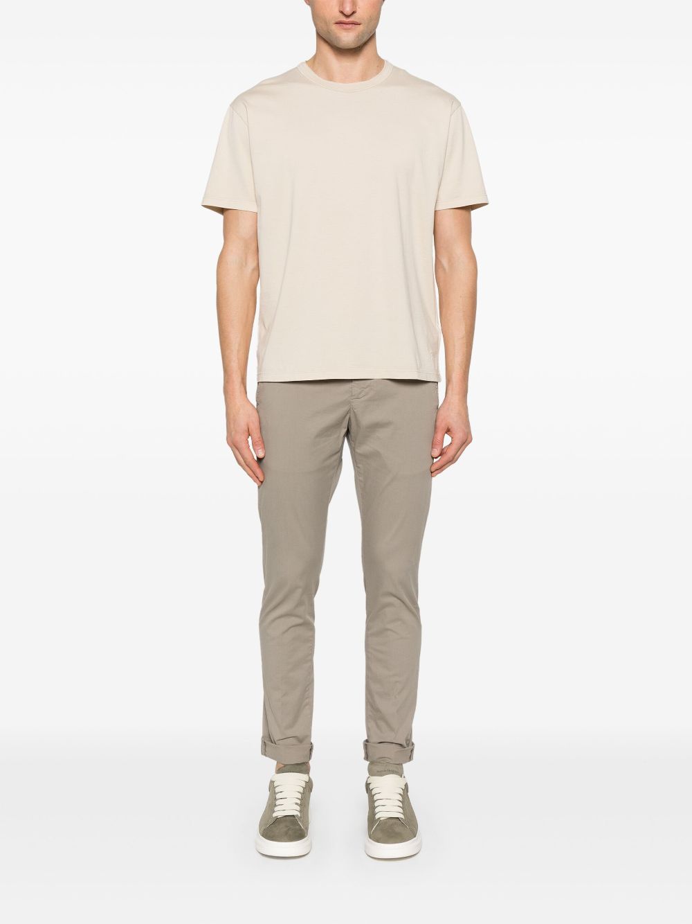 DONDUP cotton T-shirt - Neutrals