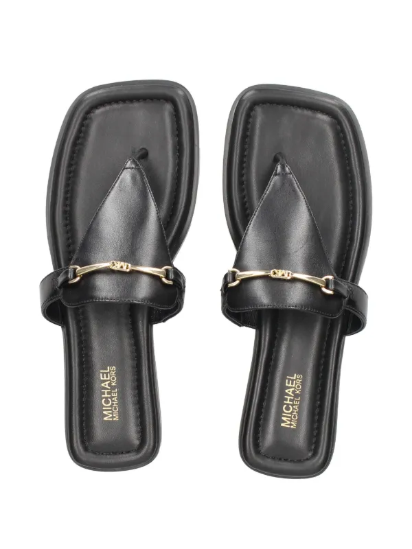 [SALE!!] ★MICHAEL Michael Kors Lena Thong★ サンダル Lena Metallic Leather T-Strap Sandal | Michael Kors [US]