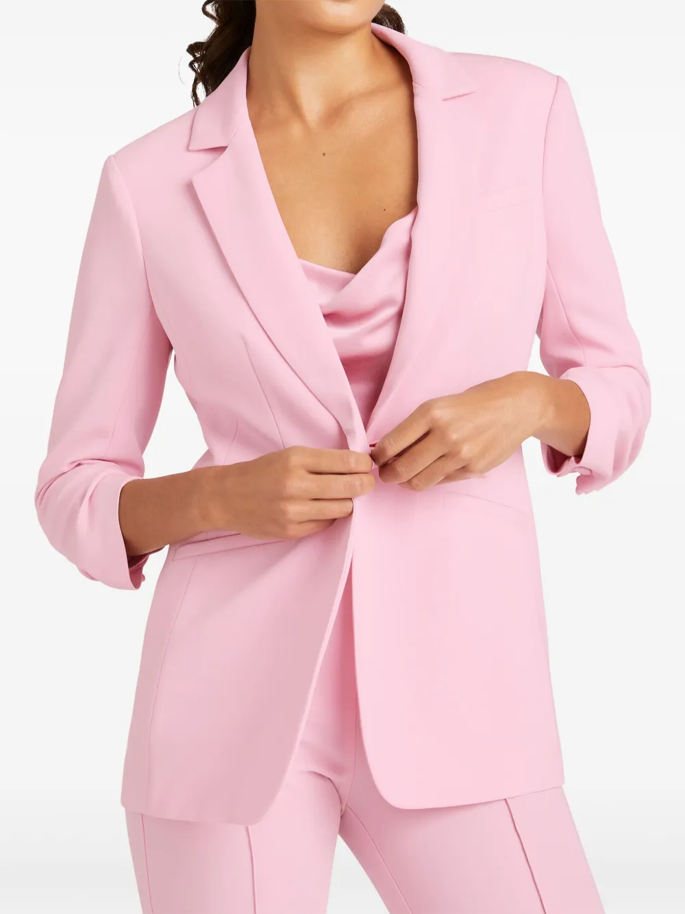 Cinq A Sept Blazer met enkele rij knopen - Roze