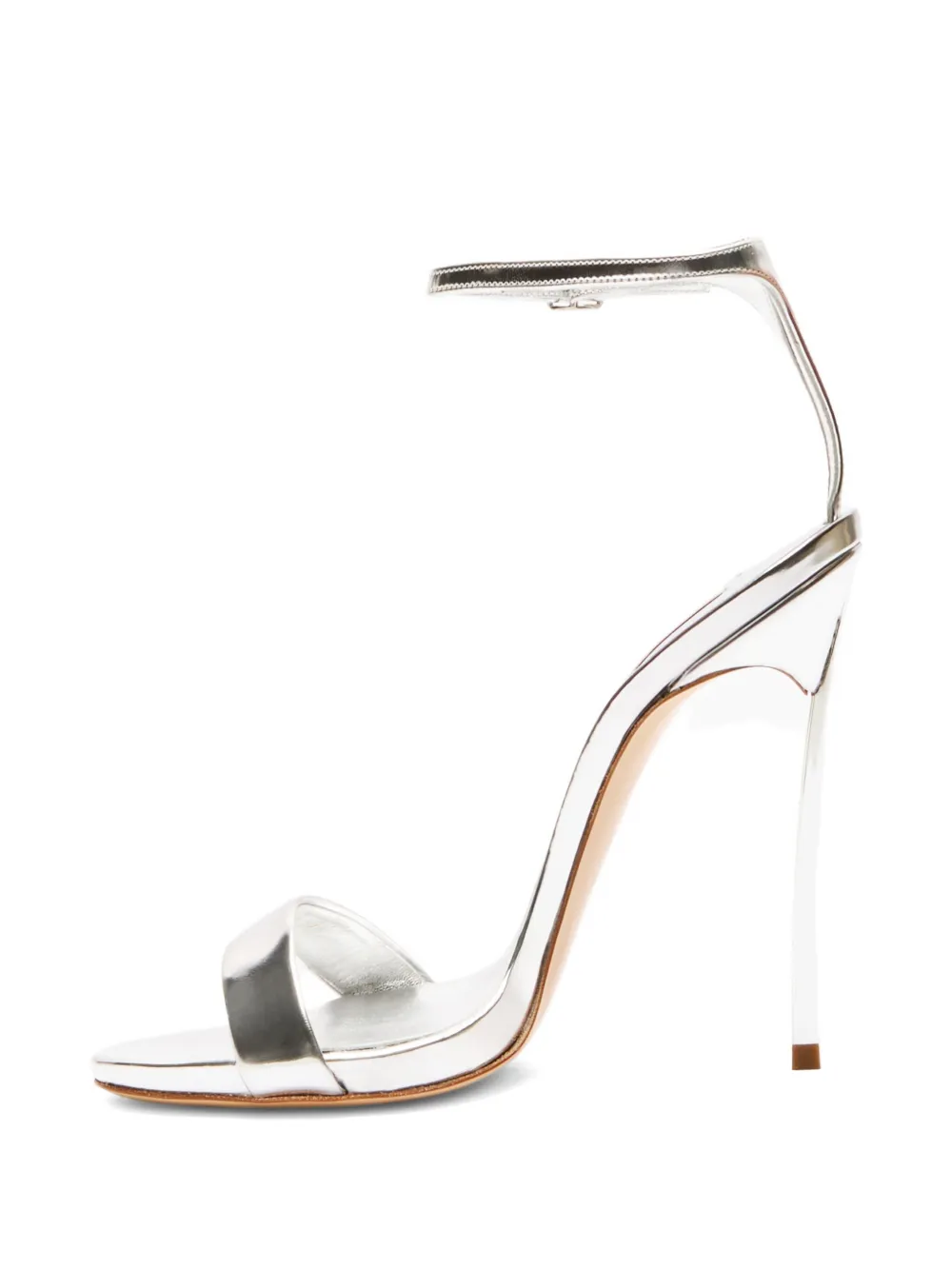 Casadei 120mm metallic heeled sandals Silver