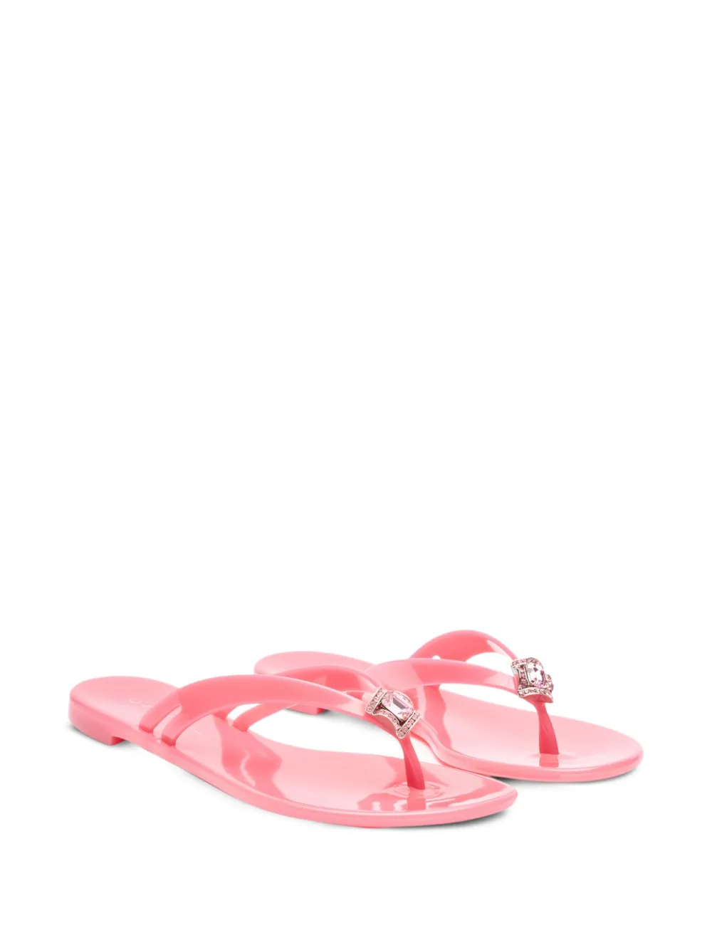 Casadei Teenslippers verfraaid met kristallen Roze