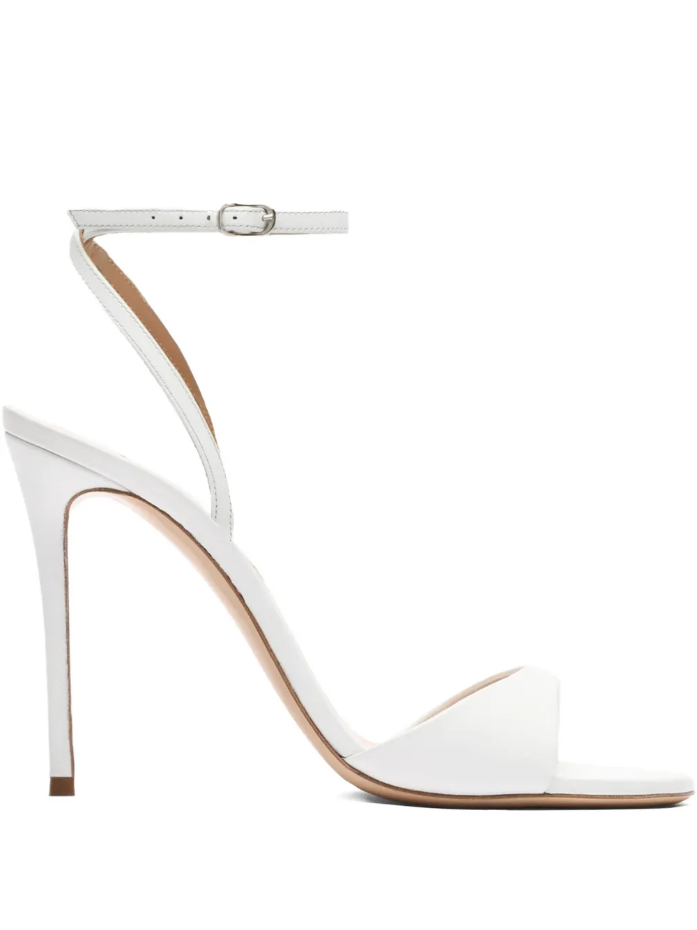 Casadei 100 mm leren sandalen met hak Wit