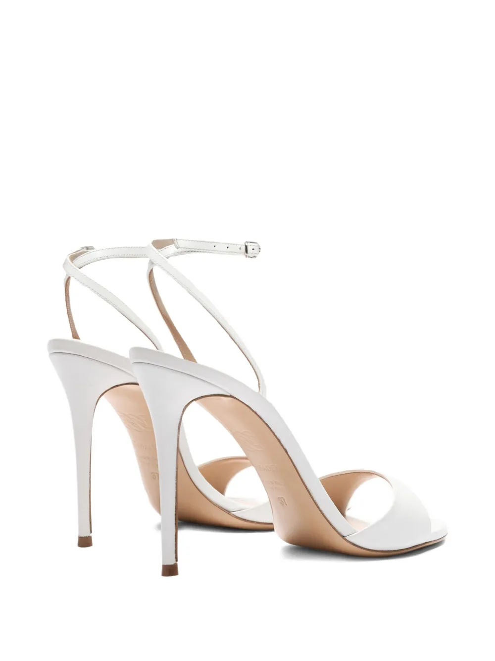 Casadei 100 mm leren sandalen met hak Wit