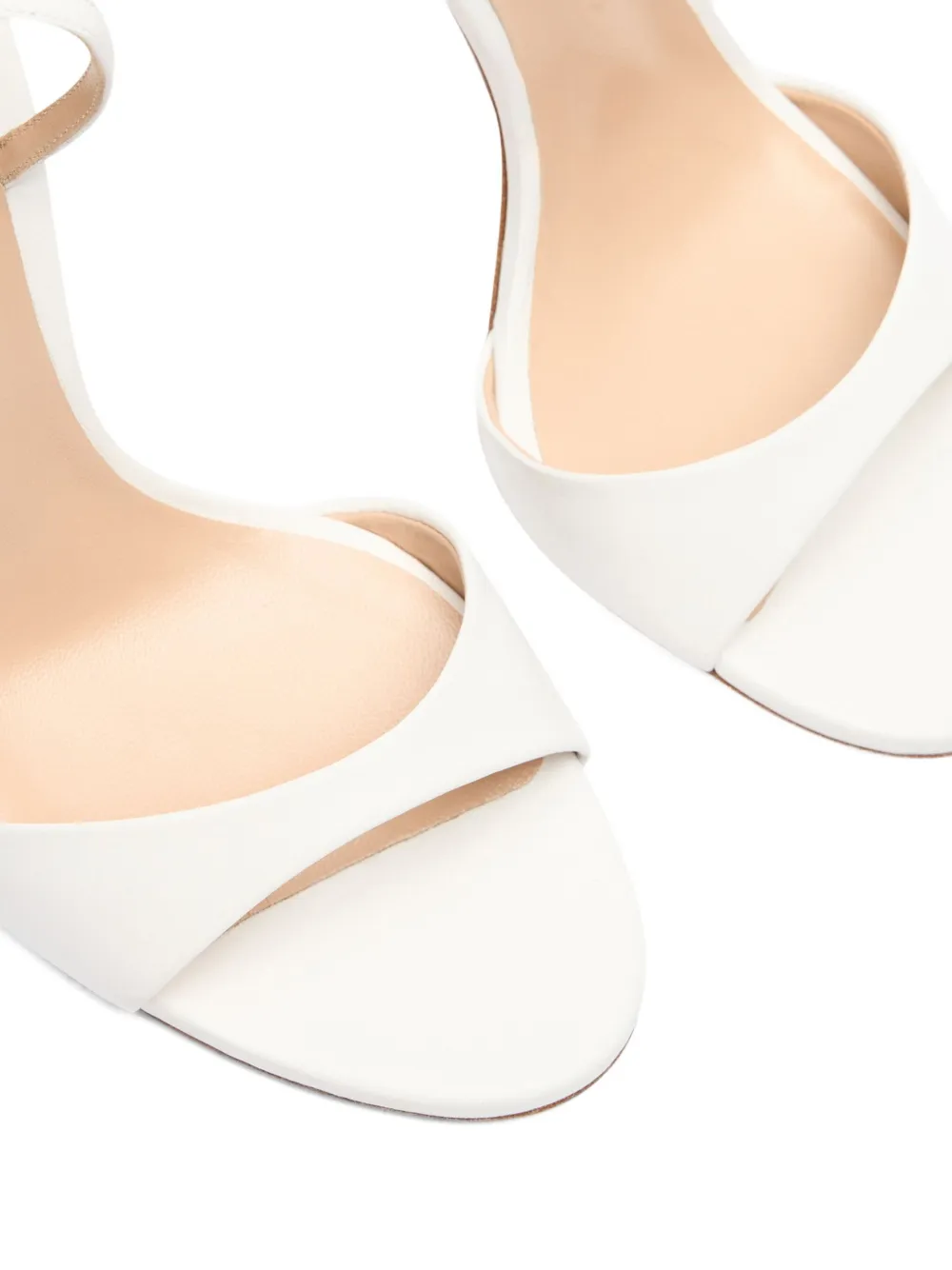 Casadei 100 mm leren sandalen met hak Wit