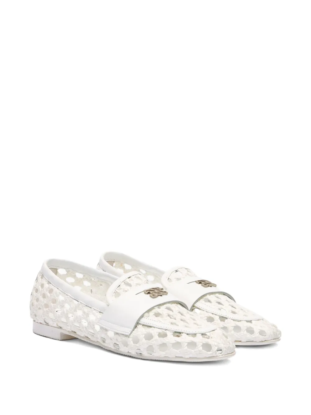 Casadei Loafers met uitgesneden details Wit