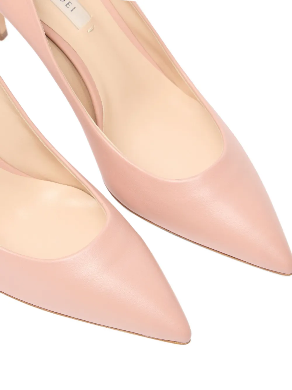 Casadei 80 mm Julia pumps met puntige neus Roze