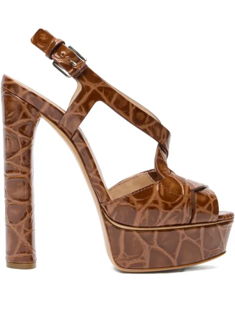Casadei 140mm Flora Jurassic sandals