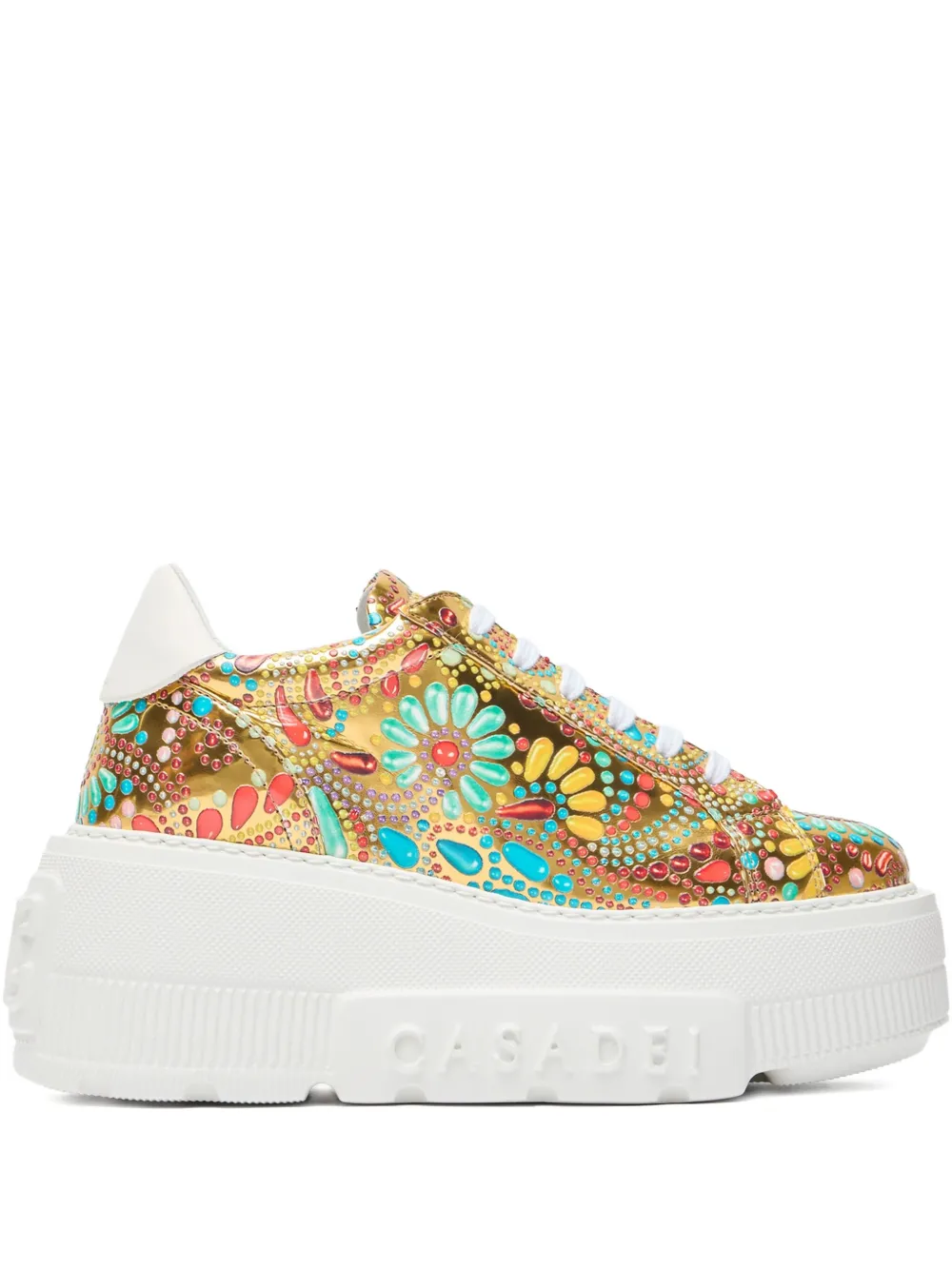 Casadei Nexus platform sneakers Green