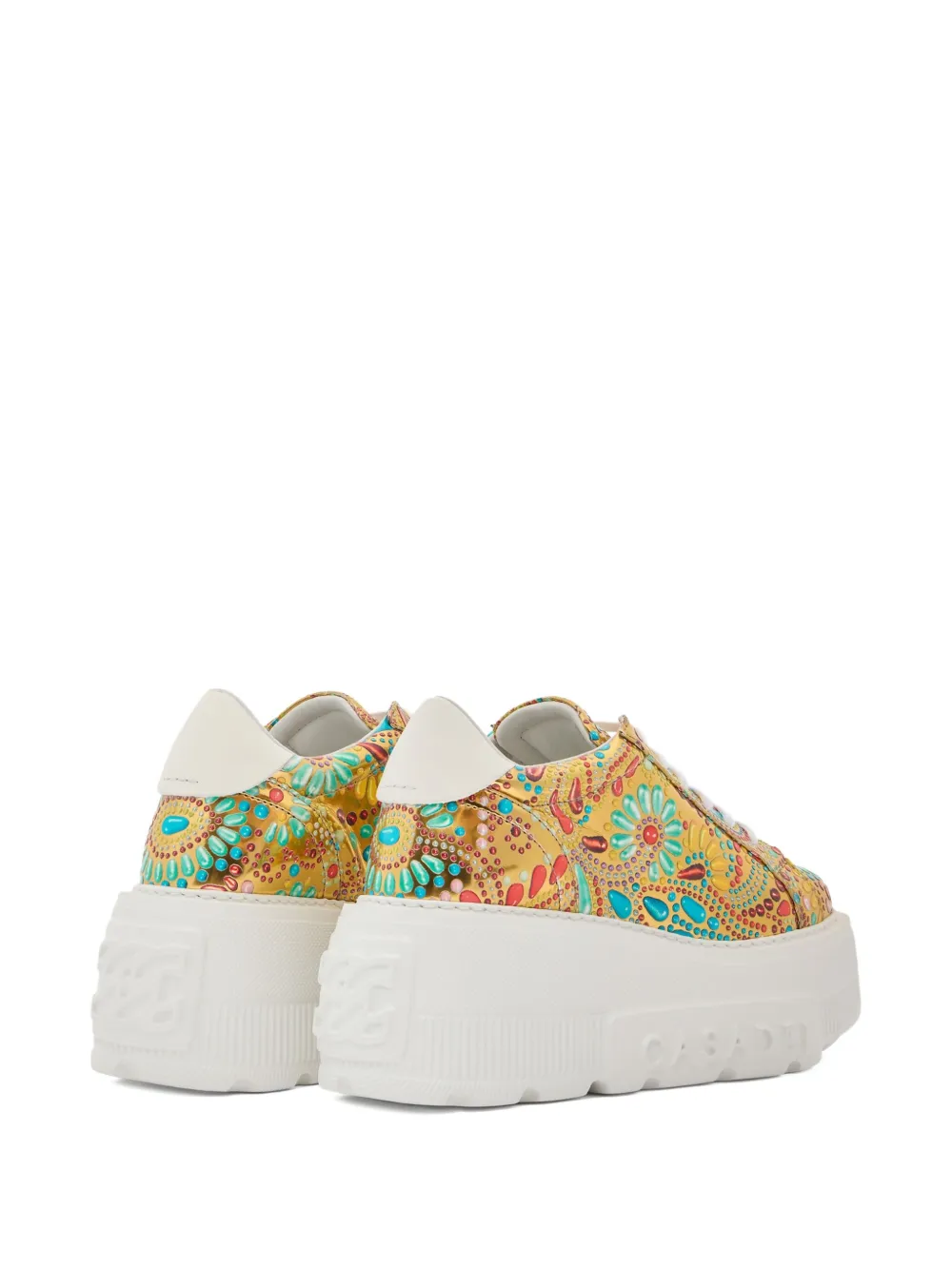 Casadei Nexus sneakers met plateauzool Groen