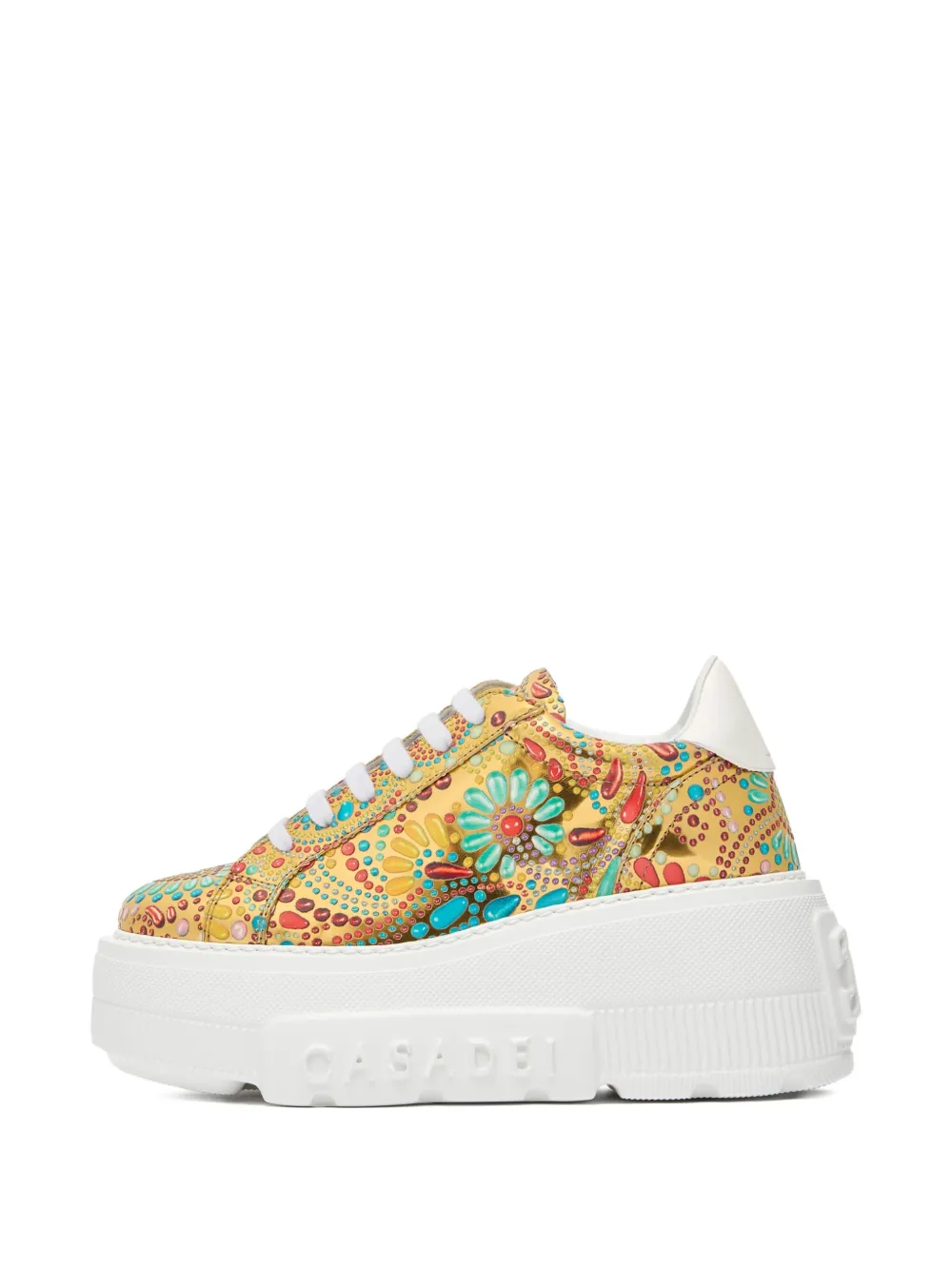 Casadei Nexus sneakers met plateauzool Groen